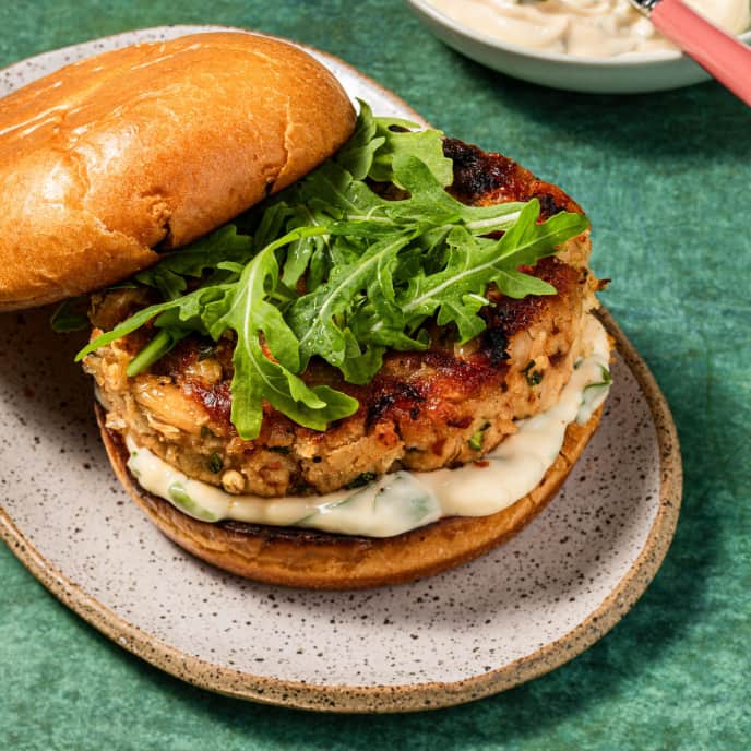 Burger mit weißen Bohnen und sonnengetrockneten Tomaten | Rezept von ...