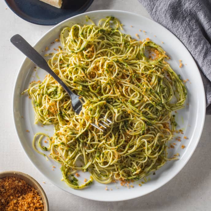 Angel Hair Pasta with Basil, Caper, and Lemon Sauce