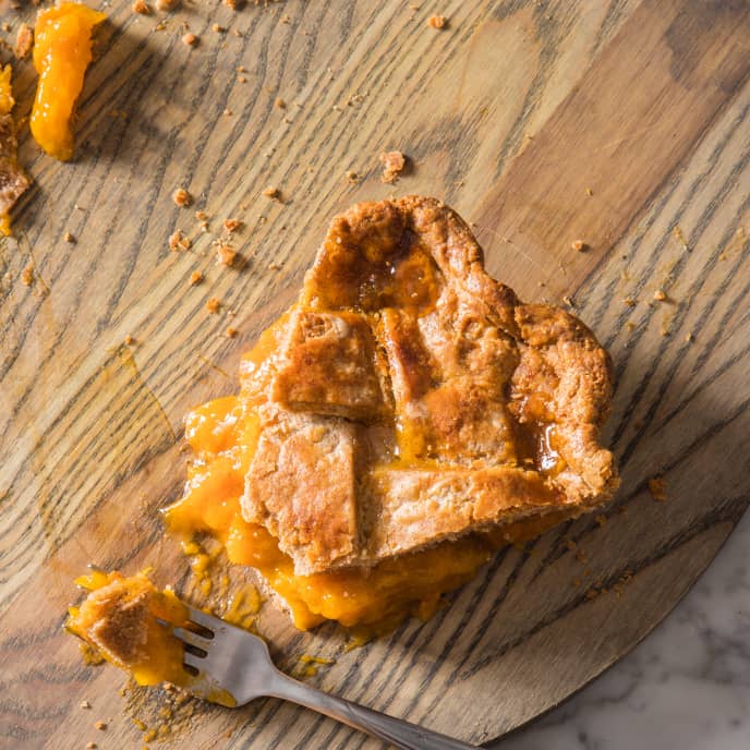 Apricot, Vanilla, and Cardamom Pie with Rye Lattice-Top Crust