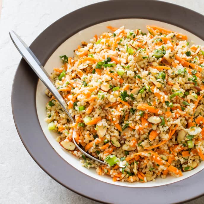 Bulgur Salad with Carrots and Almonds