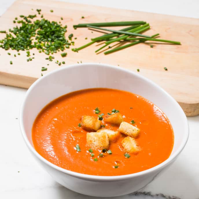 Slow Cooker Creamy Tomato Soup America S Test Kitchen Check out our complete collection of rosh hashanah recipes for mains, sides, soups, desserts using a hand blender or food processor, blend carrot mixture until smooth. slow cooker creamy tomato soup