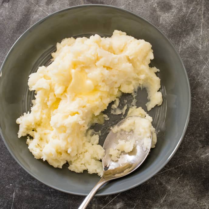 SlowCooker Garlic and Parmesan Mashed Potatoes America's Test