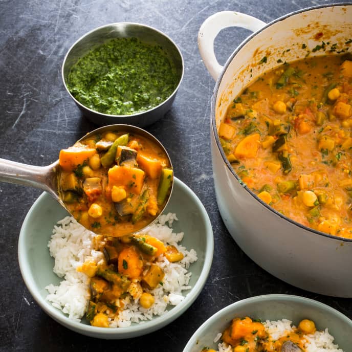 OnePot Eggplant and Sweet Potato Curry America's Test Kitchen Recipe