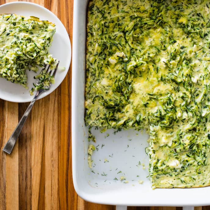 Sfougato (Zucchini and Egg Casserole) America's Test Kitchen Recipe