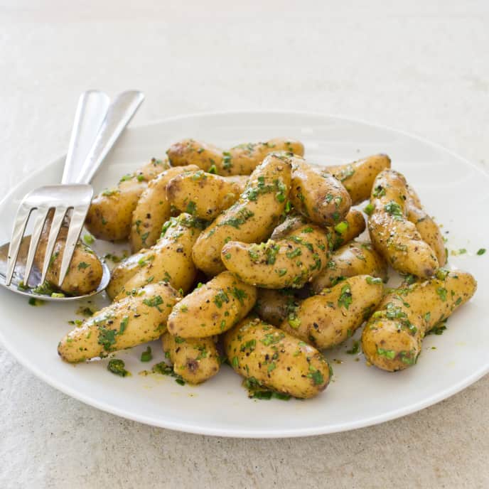 SlowCooker LemonHerb Fingerling Potatoes America's Test Kitchen Recipe