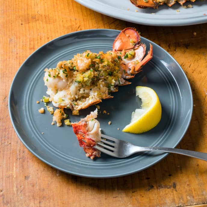 Roasted Stuffed Lobster Tails America's Test Kitchen Recipe