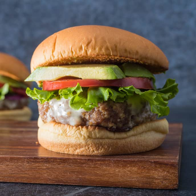 Skillet Turkey Burgers for Two