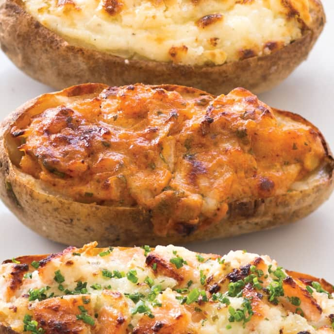 Twice-Baked Potatoes with Chipotle Pepper and Onion