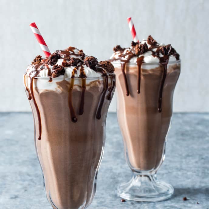 Boozy Ultimate Chocolate Milkshakes
