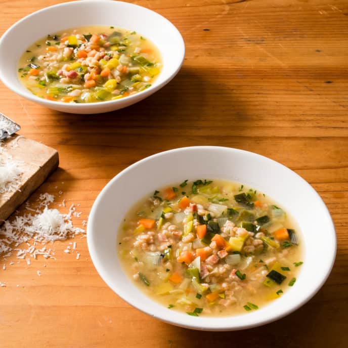 Vegetable and Farro Soup America's Test Kitchen Recipe