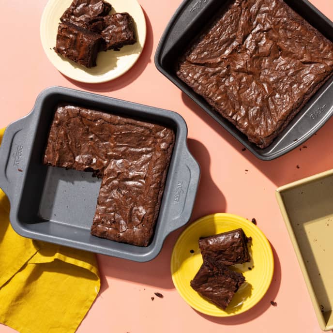 PRESS 1'' Steel Non-Stick Square Brownie Pan