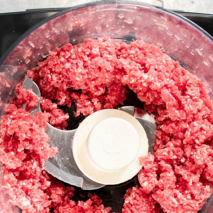 How to make Ground beef using the Food processor