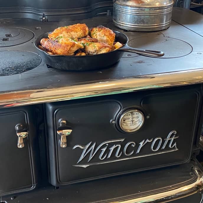 Cast Iron Wood Stove with Oven, Wood Burning Stove, Wood Cook Stove.