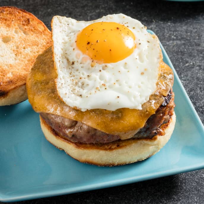 Egg Topped Bacon Cheeseburger - What Should I Make For