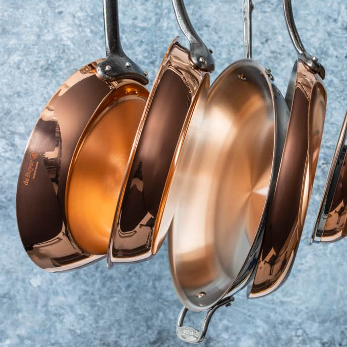 3 Beautiful Steel Lined Copper Bowls