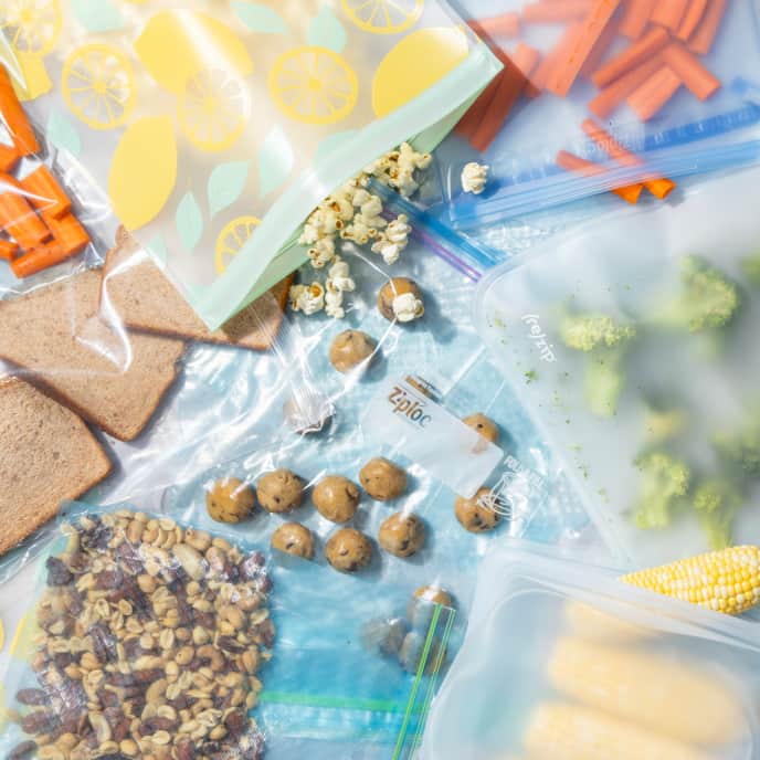 food storage ziplock bag storage ideas