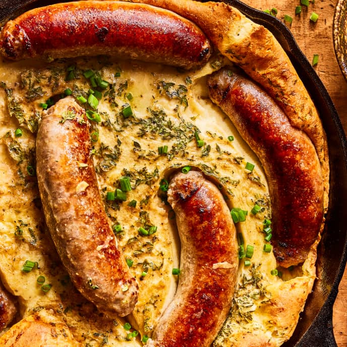 Crisp Yorkshire Pudding + Juicy Sausage = This Homey British Dish ...