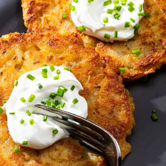 Mashed + Shredded Spuds = An Awesome Potato Pancake Mashup | Cook's ...