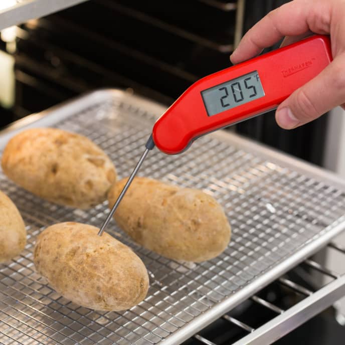 Improvising: Potato Thermometer Clip - DadCooksDinner