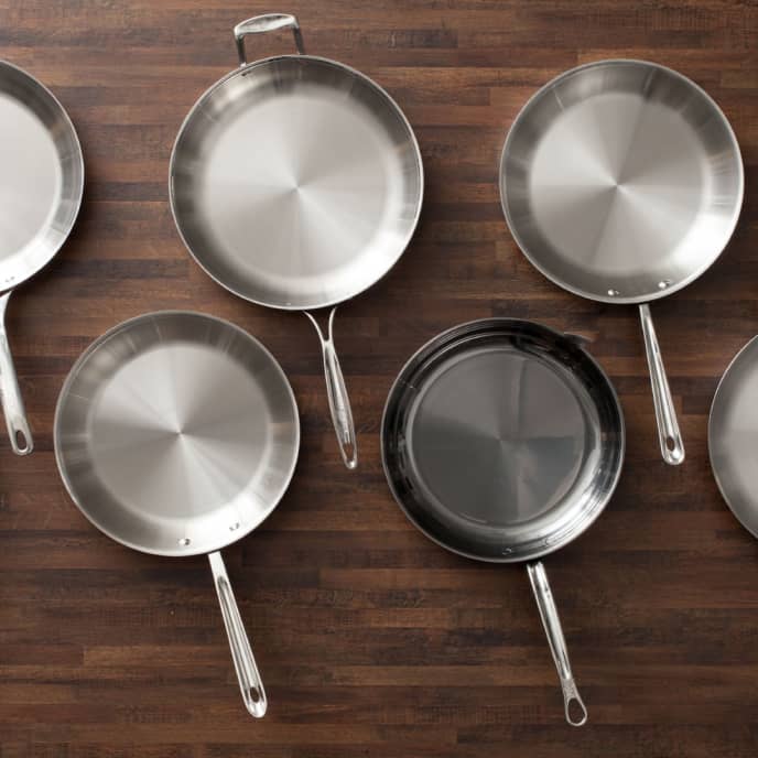 D3 Stainless Everyday 3-ply Bonded Cookware, Rondeau Pan with lid, 8 quart