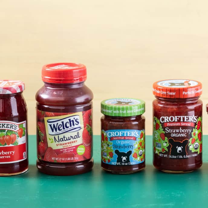 different types of jams and jellies
