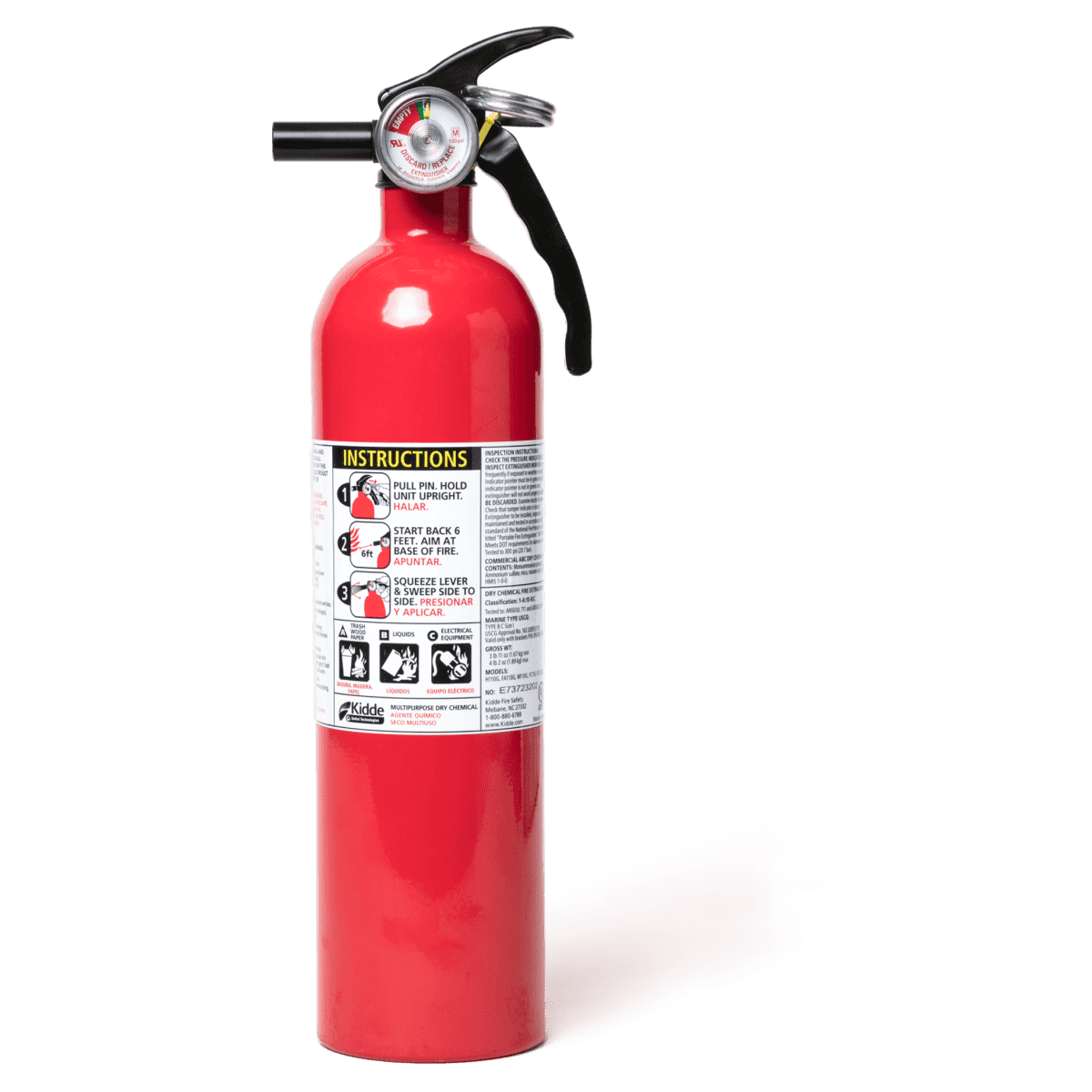 recommended fire extinguishers for home use