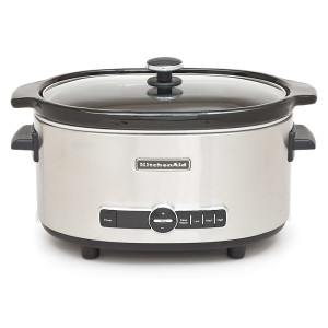 Magnifique 6-Quart Digital Programmable Slow Cooker with Timer, Stainless  Silver 