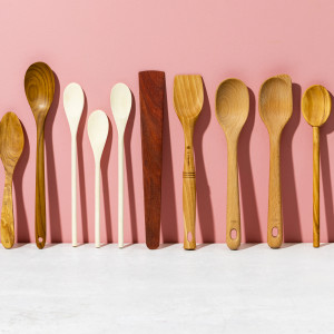 Set of 6 Traditional Beechwood Cooking Spoons Made in Europe 12-Inch Long Handle Wooden Spoons for Cooking in a Natural Linen Bag Set of 6 Traditional Beechwood Cooking Spoons Made in Europe 12-Inch Long Handle Wooden Spoons for Cooking in a Natural Linen Bag