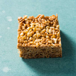 Nutella and Hazelnut Crispy Rice Cereal Treats