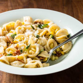 Corn and Bacon Pasta