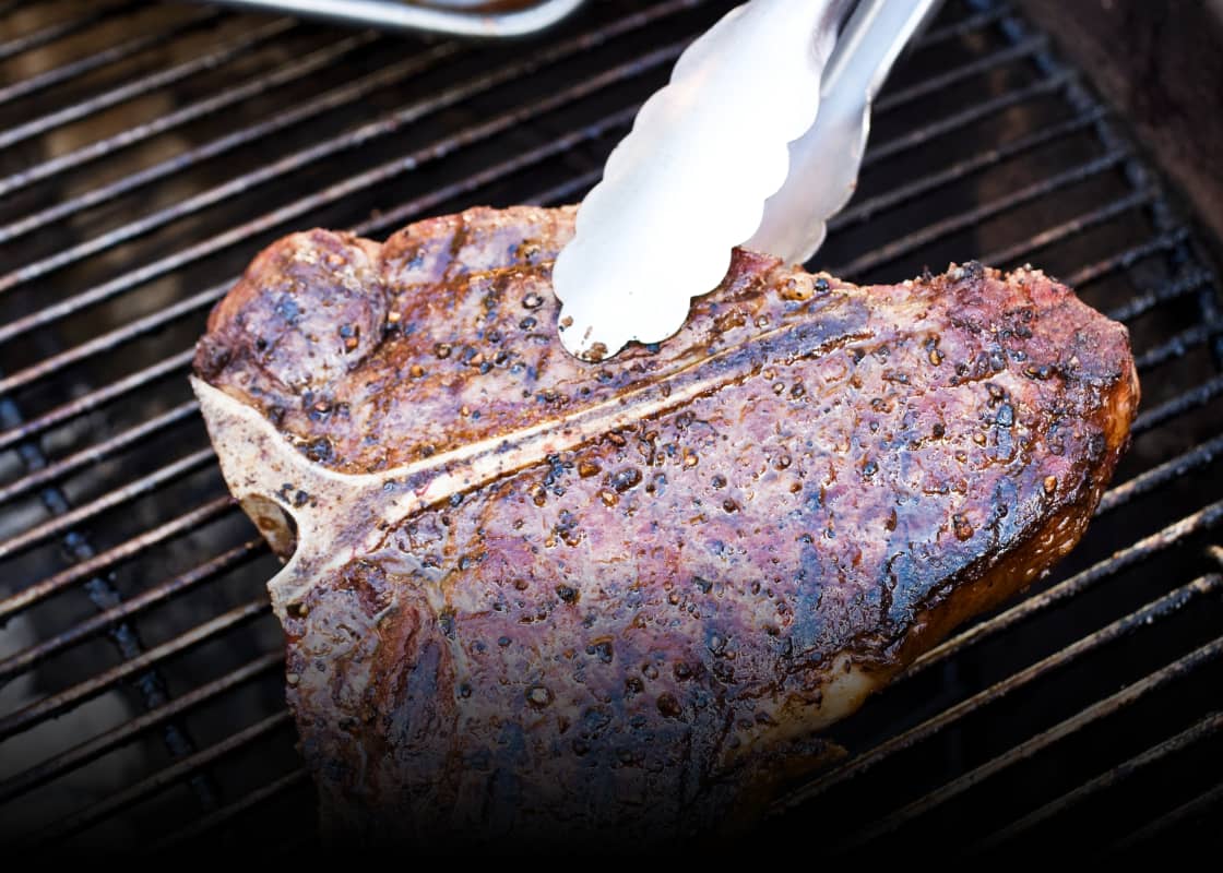 Charcoal-Grilled Porterhouse or T-Bone Steaks America's Test Kitchen