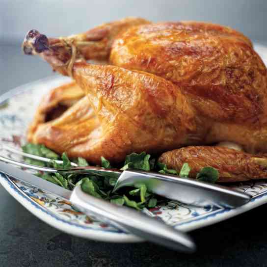 Roast Stuffed Crisped-Skin Turkey