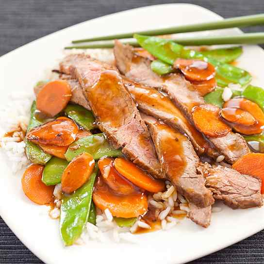 Skillet Teriyaki Beef and Vegetables