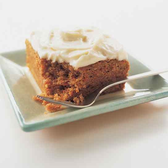 Spiced Carrot Cake with Vanilla Bean-Cream Cheese Frosting