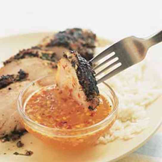 Thai-Style Grilled Chicken with Spicy Sweet and Sour Dipping Sauce
