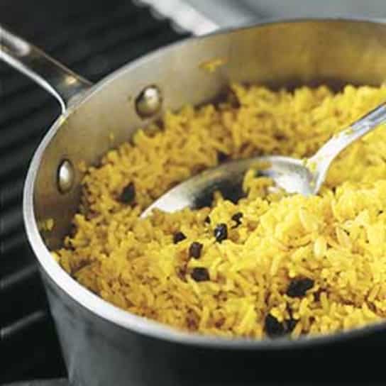 Rice Pilaf with Currants and Pine Nuts