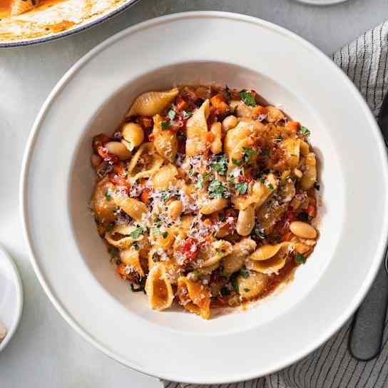 Baked Pasta e Fagioli