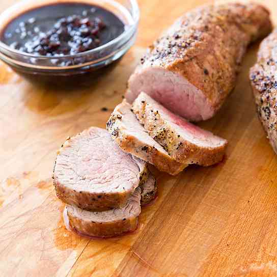 Pork Tenderloin with Cherry Glaze
