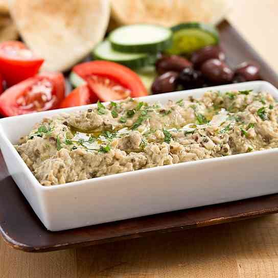 Baba Ghanoush, Gas-Grill Method