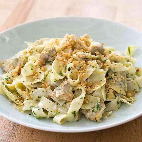 Tagliatelle with Artichokes and Olive Oil