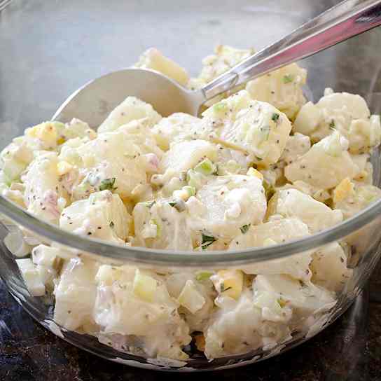 All-American Potato Salad with Eggs and Sweet Pickles