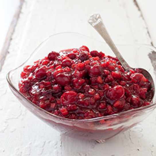 Cranberry Chutney with Pear, Lemon, and Rosemary