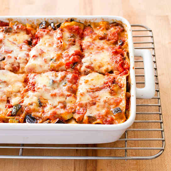Roasted Zucchini and Eggplant Lasagne