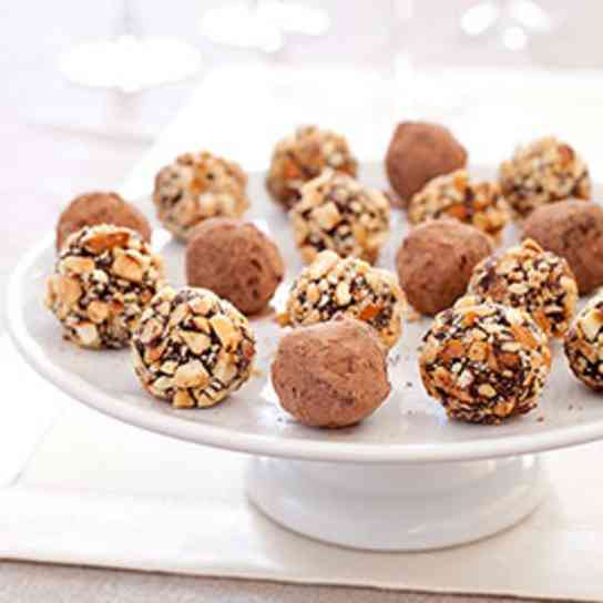 Hazelnut-Mocha Truffles