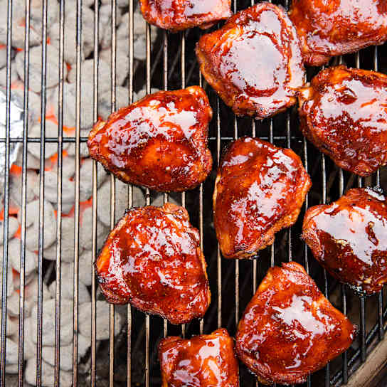 Barbecued Chicken Thighs