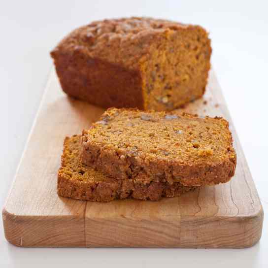 Pumpkin Bread with Candied Ginger