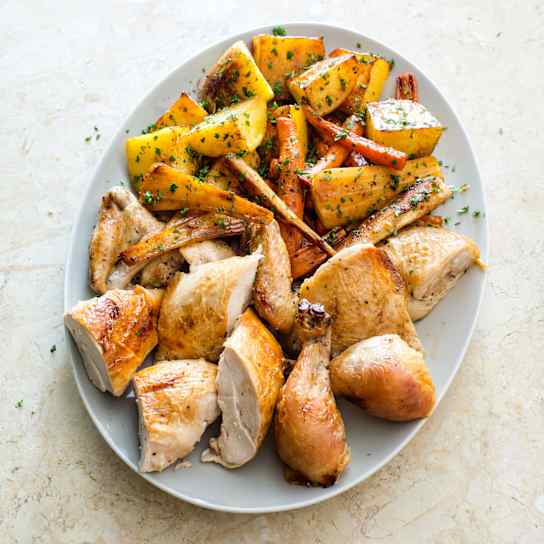 Best Roast Chicken with Root Vegetables