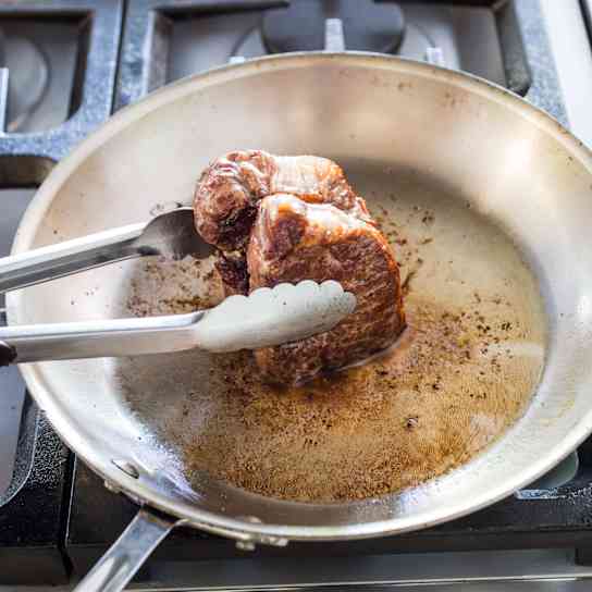 Pan-Seared Thick-Cut Strip Steaks