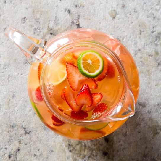 Strawberry-Lime Lemonade