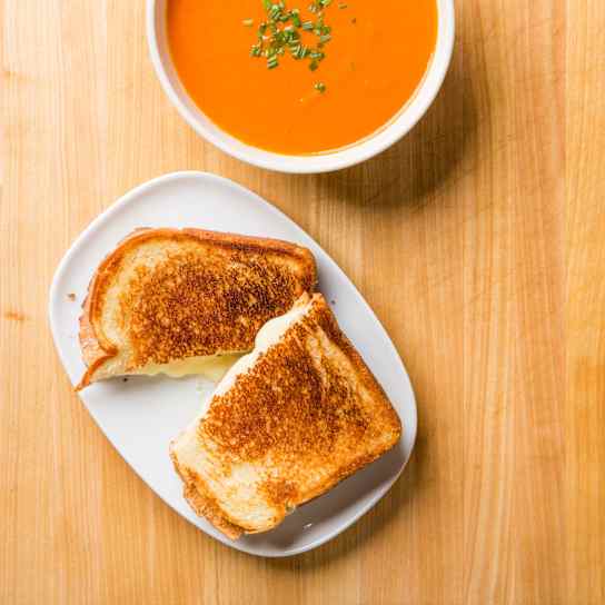 Grilled Cheese with Tomato Soup For Two